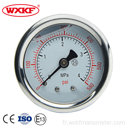 Instruments de mesure de la pression de 40 mm Manomètre à manomètre de pression de 400 psi